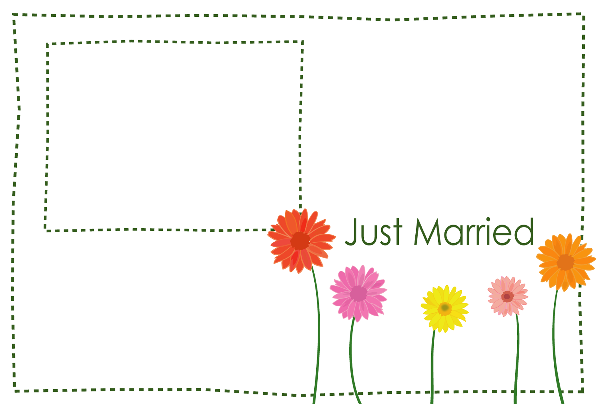 結婚報告はがきテンプレート 写真フレーム ガーベラ 無料素材 結婚しました 結婚報告ハガキ メッセージカード テンプレート フォーマット画像集 Naver まとめ